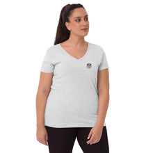 Load image into Gallery viewer, Taylor&#39;s Team - Grey Women’s recycled v-neck t-shirt